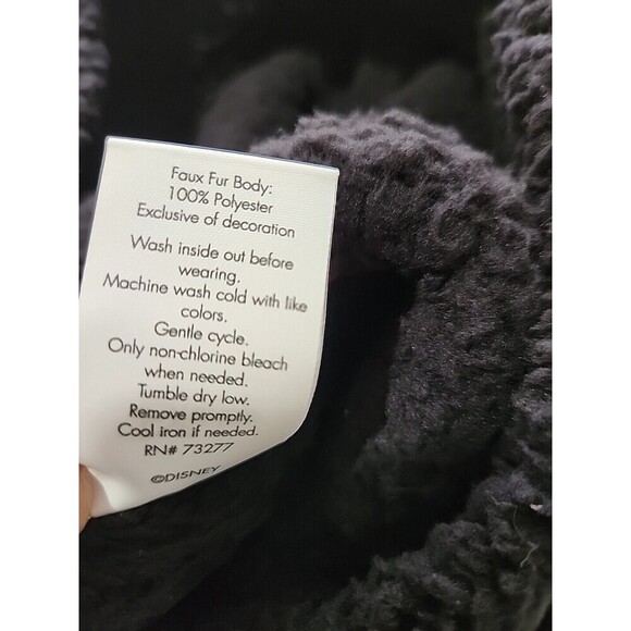 Disney warm Sherpa Sweater For Toddler Girl's Size 2T Black Minnie Mouse - Picture 6 of 7